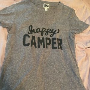 Sub urban riot T-shirt happy camper